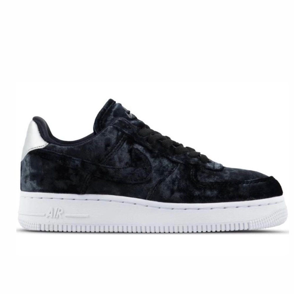Black Velvet Nike Air Force 1s